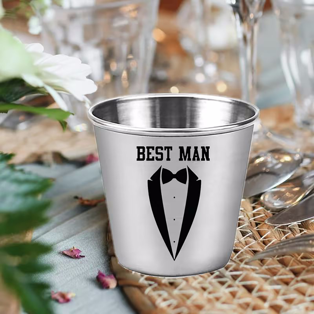 Men'S Grooming For Engagement - Custom Groomsman Shot Glass Set Best