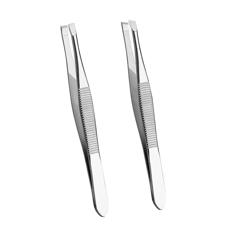 Nose Hair Trimmer - 1Pc Stainless Steel Curved Tweezers –