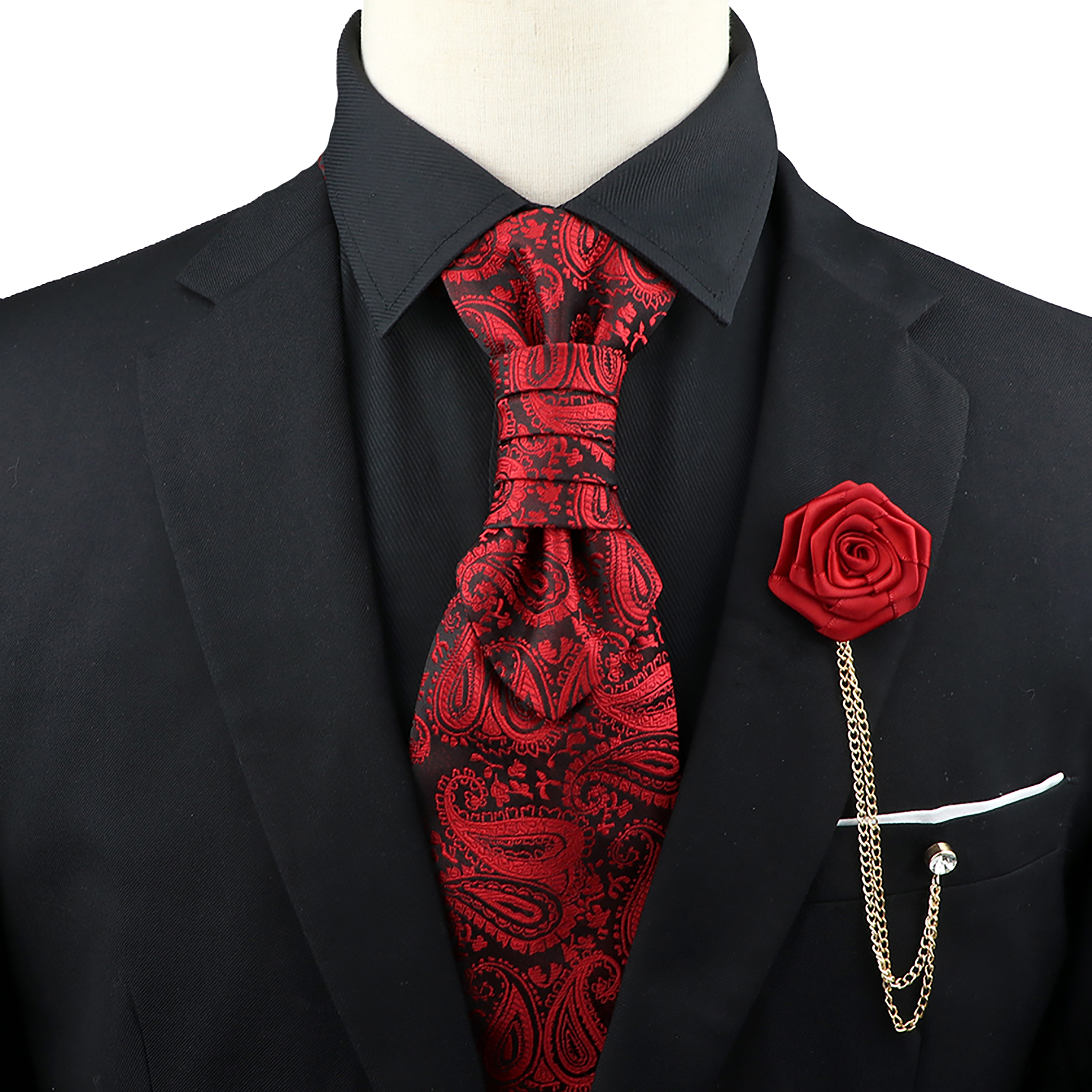 Mens Grooming Kit Luxury - New Men's Premium Paisley Tie Brooch