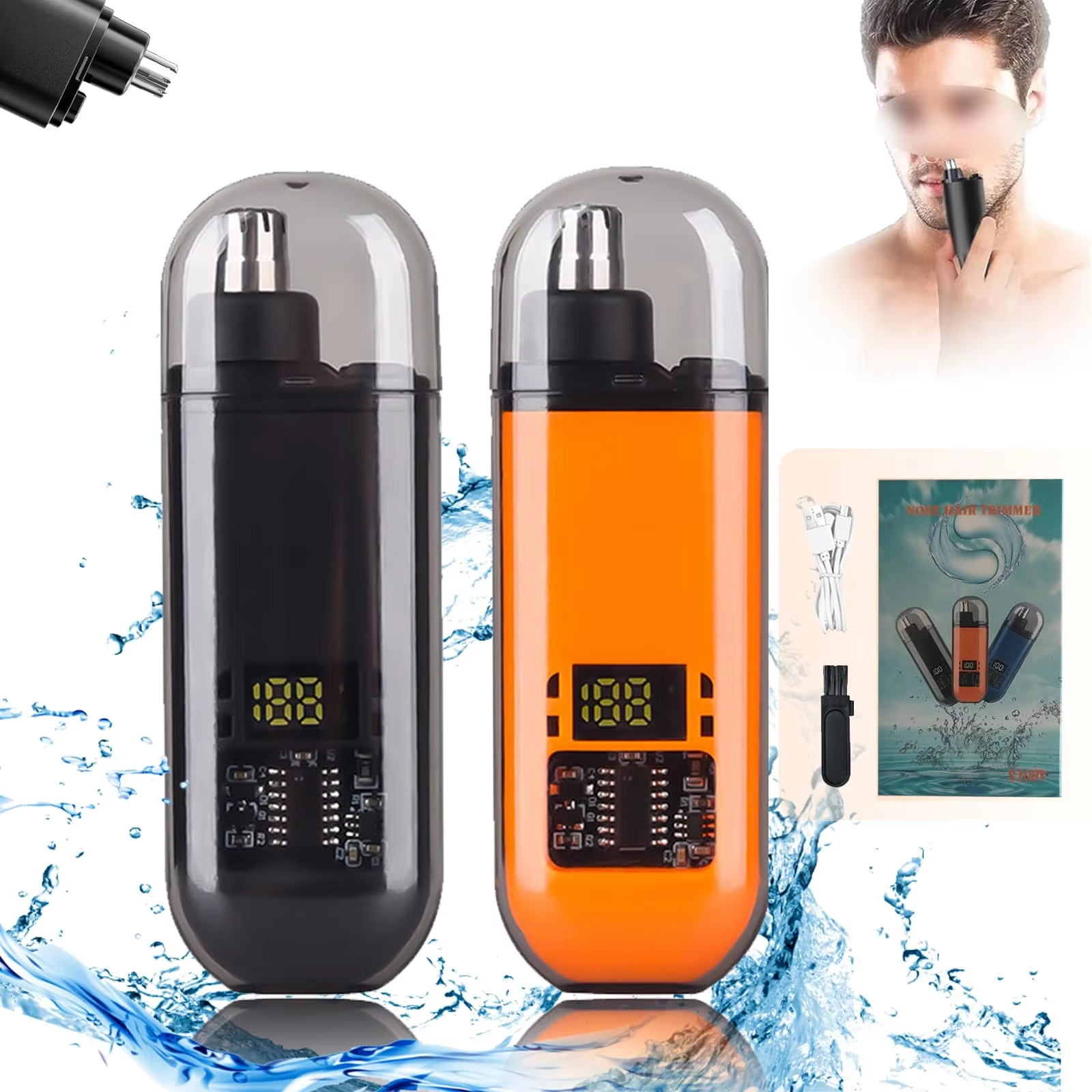 Nose Hair Trimmer - Suitable for men, USB charging nose