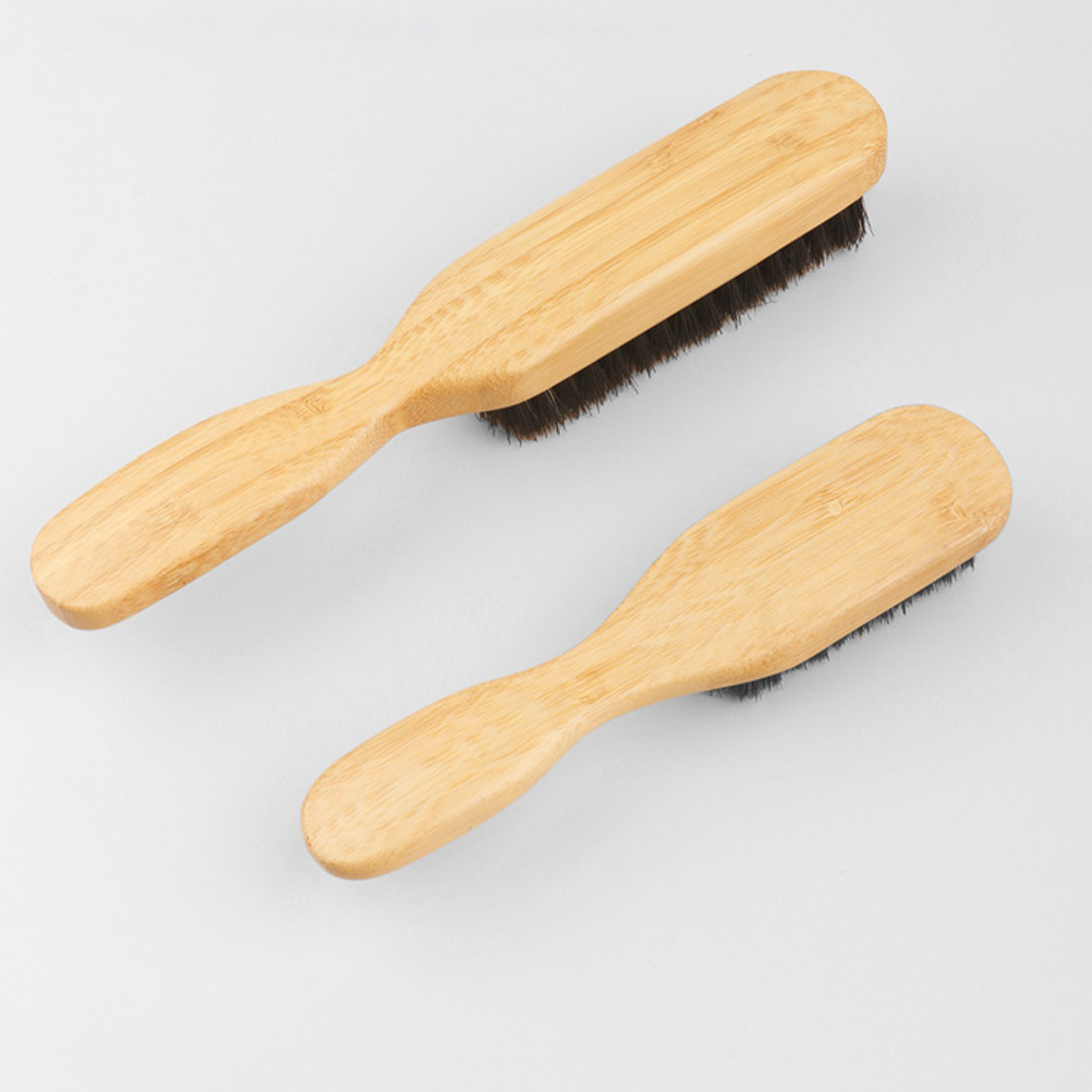 Men'S Grooming Salon - 2Pcs Hair Brush Set Barbers Grooming