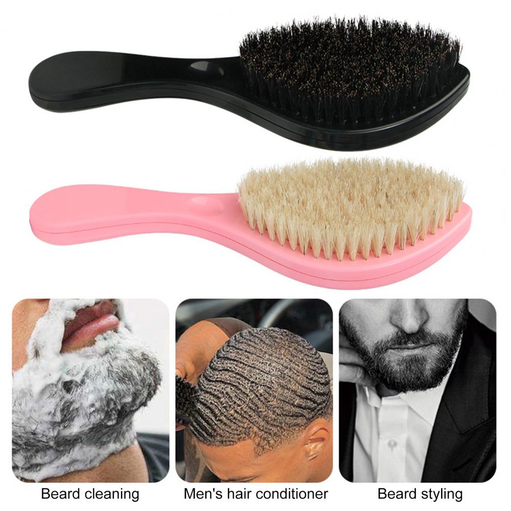 Men'S Grooming Salon - Men Beard Brush Ergonomic Handle Nylon
