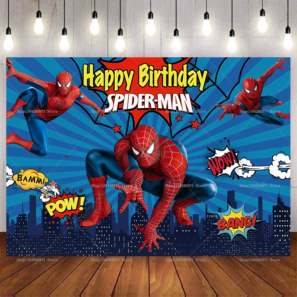 Men'S Grooming For Engagement - Cool Spider-Man Birthday Backdrop Banner Super