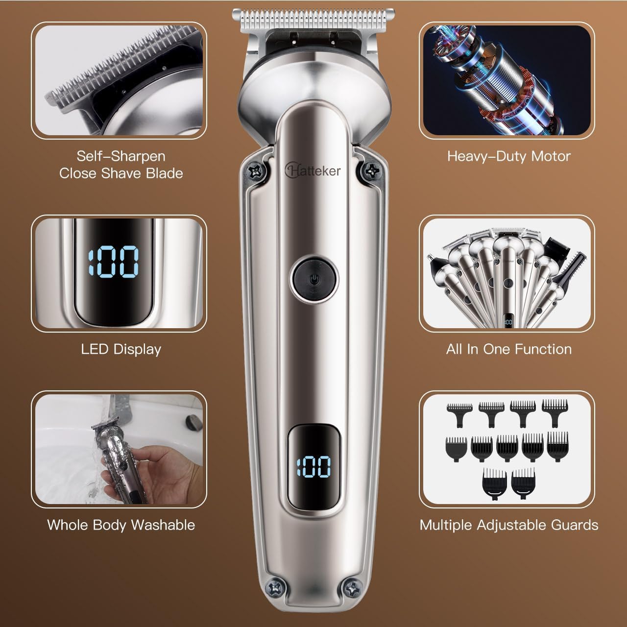 7-in-1 Beard Trimmer for Men,  - Men Grooming Full Body reseña y precio
