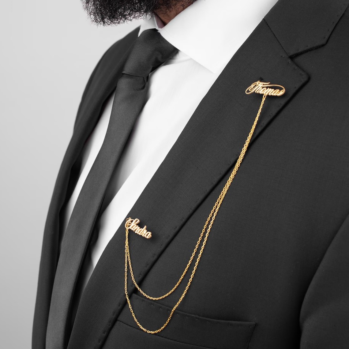 Custom Double Name Brooch Men  - Men'S Grooming Daily reseña y precio