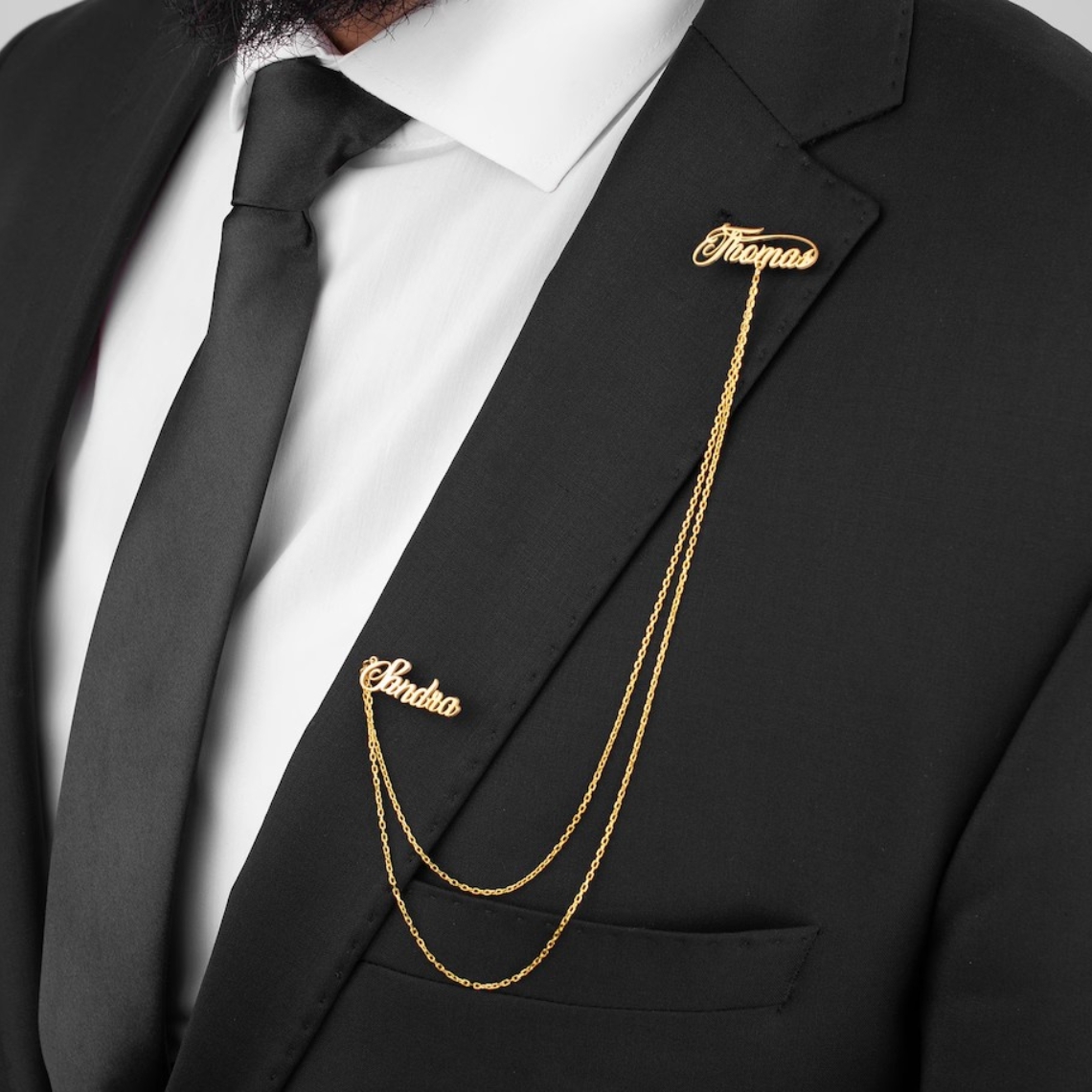 Custom Double Name Brooch Men  - Men'S Grooming Daily reseña y precio