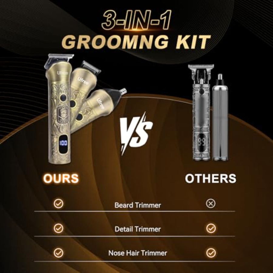 Cordless Electric Hair Trimmer - Men'S Grooming Facial reseña y precio