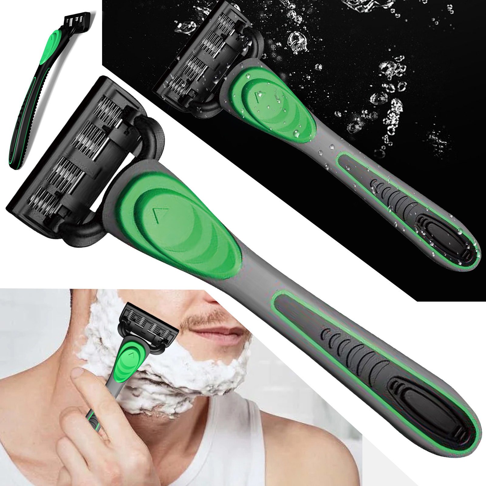 Men's 7-Layer Manual Razor Sha - Men'S Grooming Gel reseña y precio