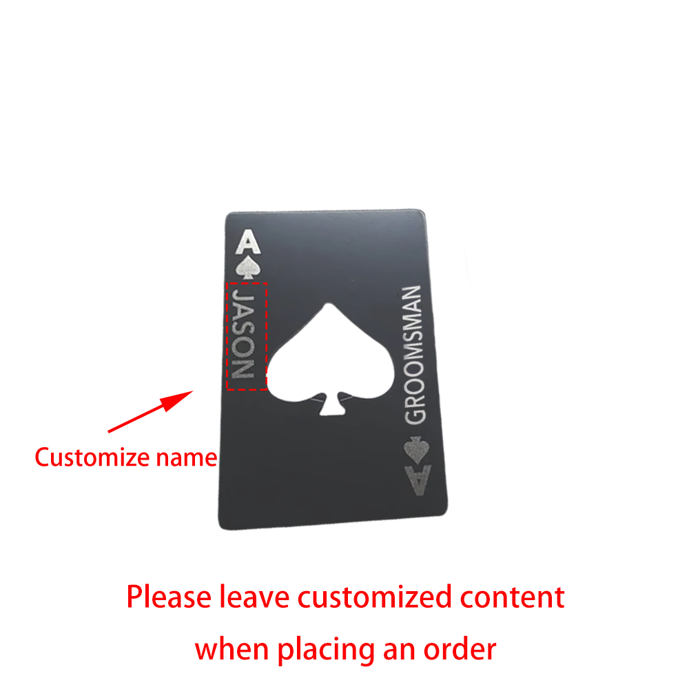 Custom Ace of Spades Groomsmen - Men'S Grooming For Engagement reseña y precio