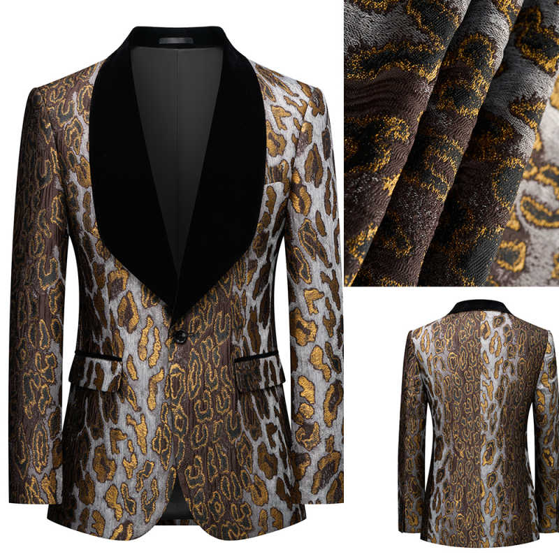 Modern Golden Patterned Jacqua - Men'S Grooming Spot reseña y precio