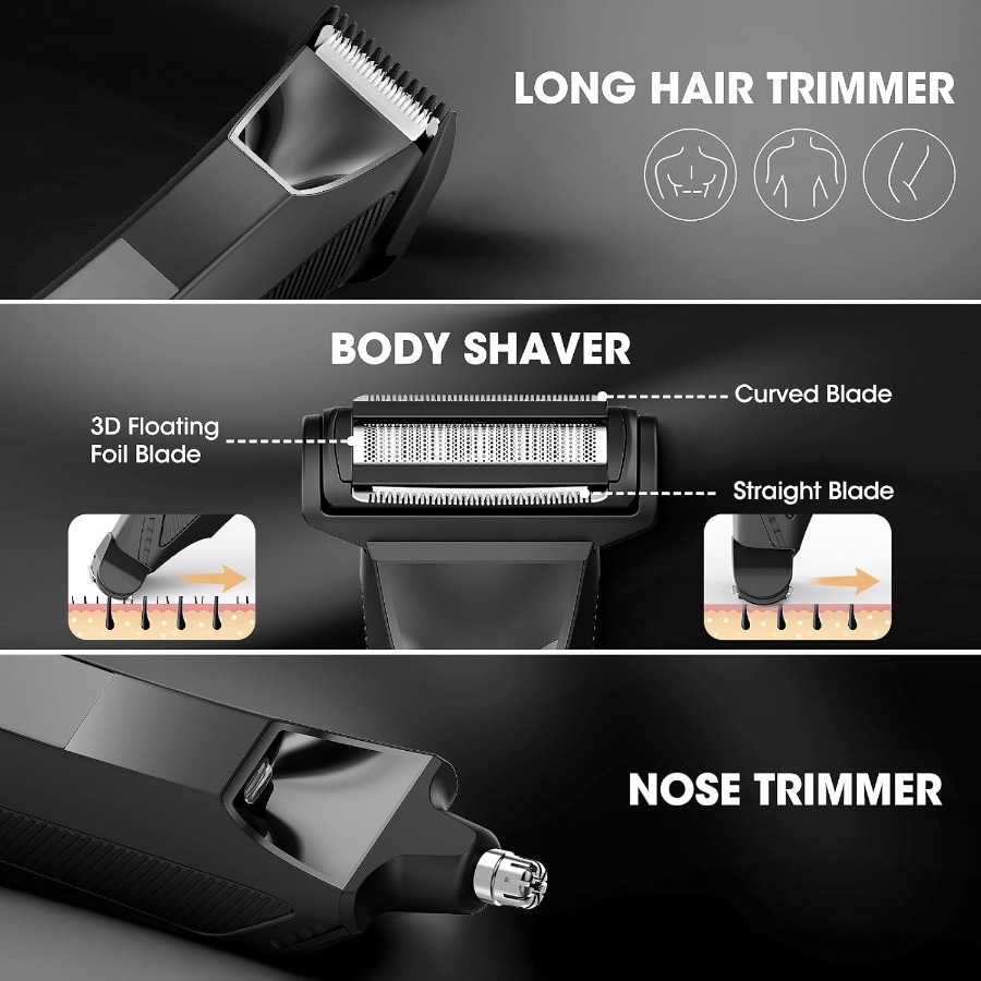 Manscape 3-in-1 Electric Body  - Nose Hair Trimmer reseña y precio