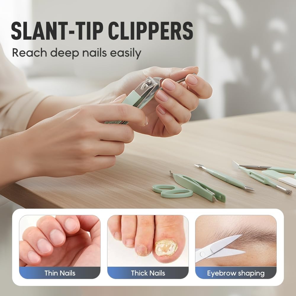 Manicure Set Nail Clippers set - Mens Grooming Kit Luxury reseña y precio