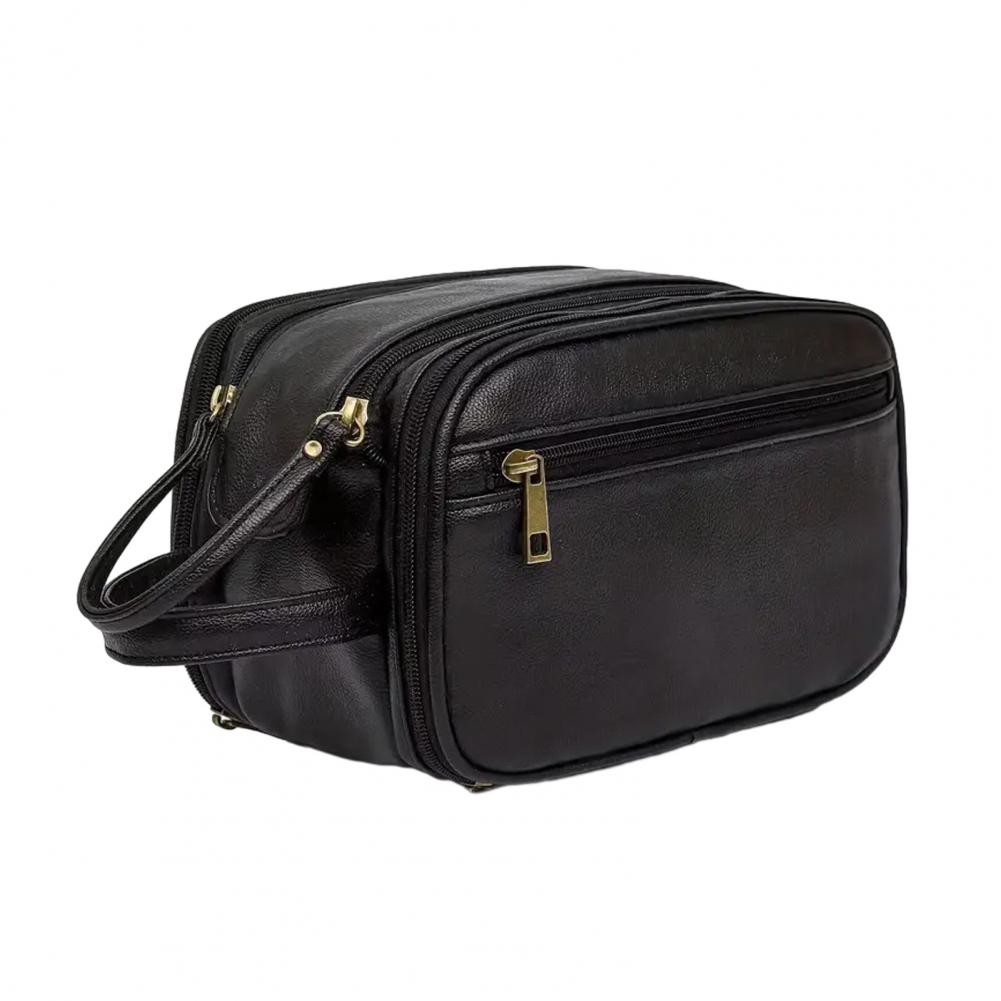 Travel Makeup Bag Faux Leather - Men'S Grooming Bag reseña y precio