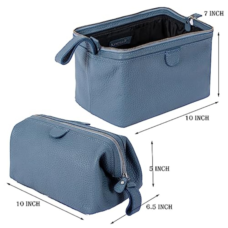 Premium Buffalo Leather Toilet - Men'S Grooming Bag reseña y precio