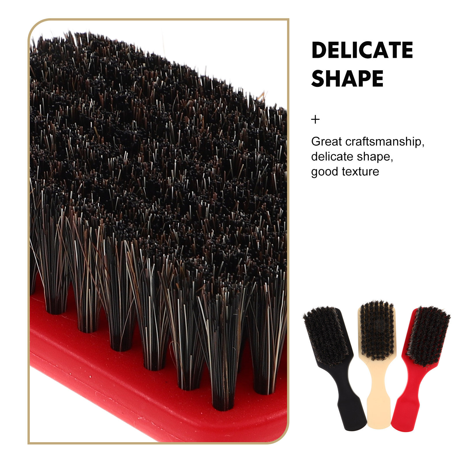 3Pcs Horse Hair Beard Brush Se - Men'S Grooming Salon reseña y precio