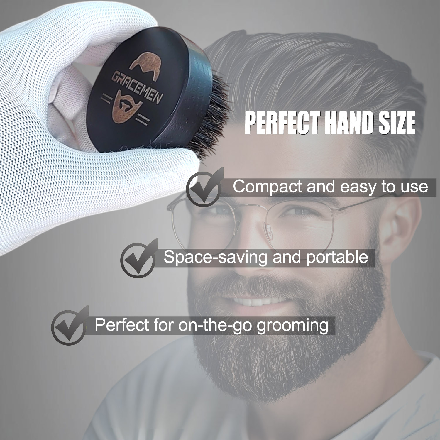 Round Beard Brush for Men – 10 - Men'S Grooming Facial reseña y precio