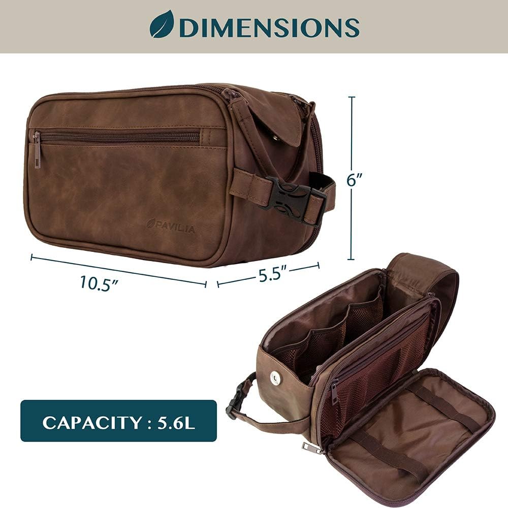 PAVILIA Toiletry Bag for Men,  - Men'S Grooming Bag reseña y precio