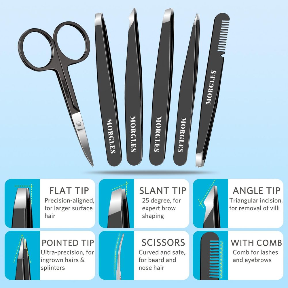 9-Piece Stainless Steel Groomi - Mens Grooming Kit Case reseña y precio