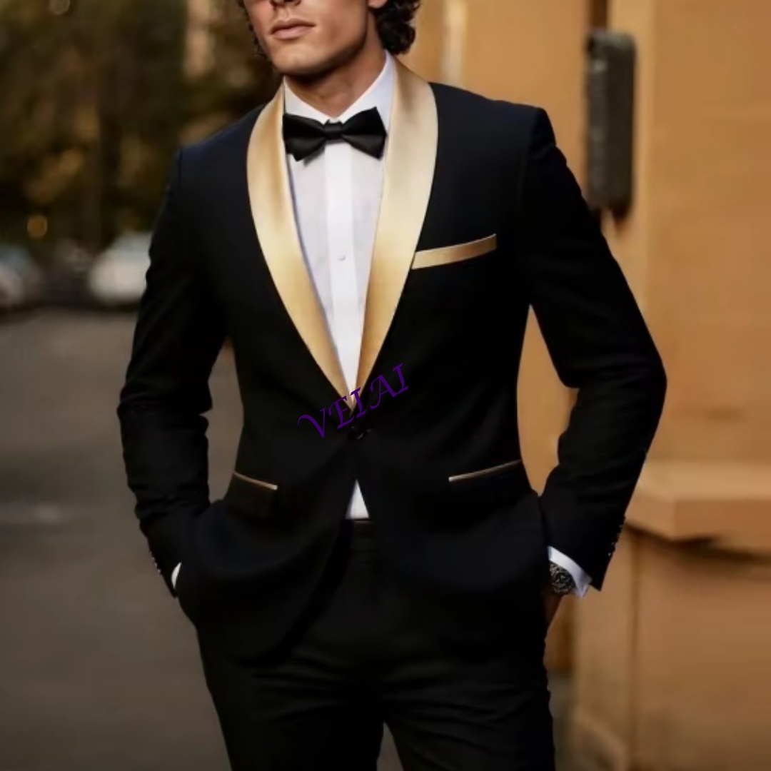 CustomizedNew Gold Lapel Black - Men'S Grooming Daily reseña y precio