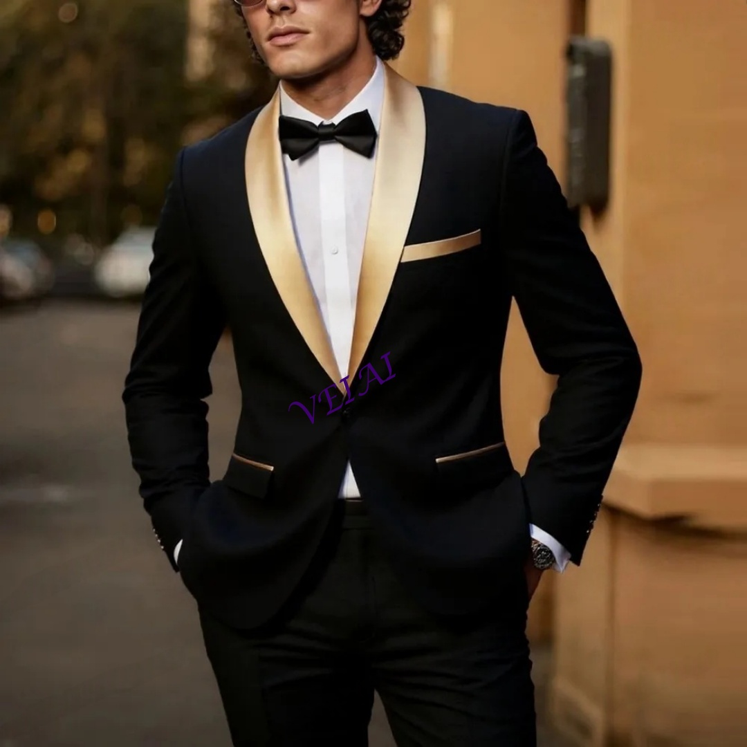 CustomizedNew Gold Lapel Black - Men'S Grooming Daily reseña y precio