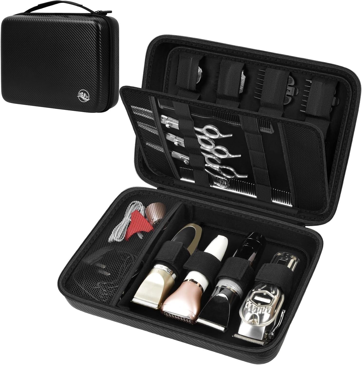 Hard Travel Case for Hair Clip - Mens Grooming Kit Case reseña y precio