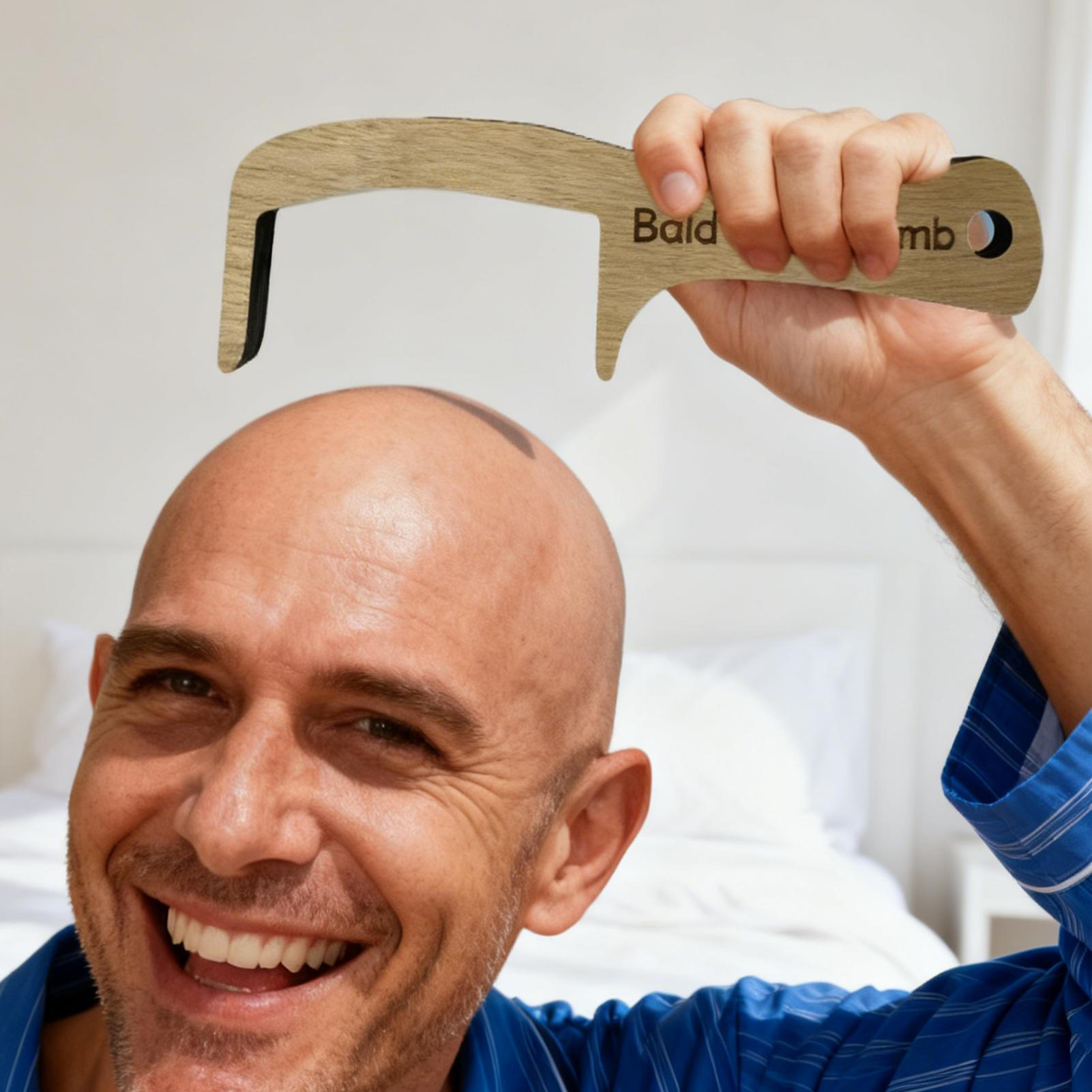 Wooden Bald Man Toothless Comb - Men'S Grooming Gifts reseña y precio