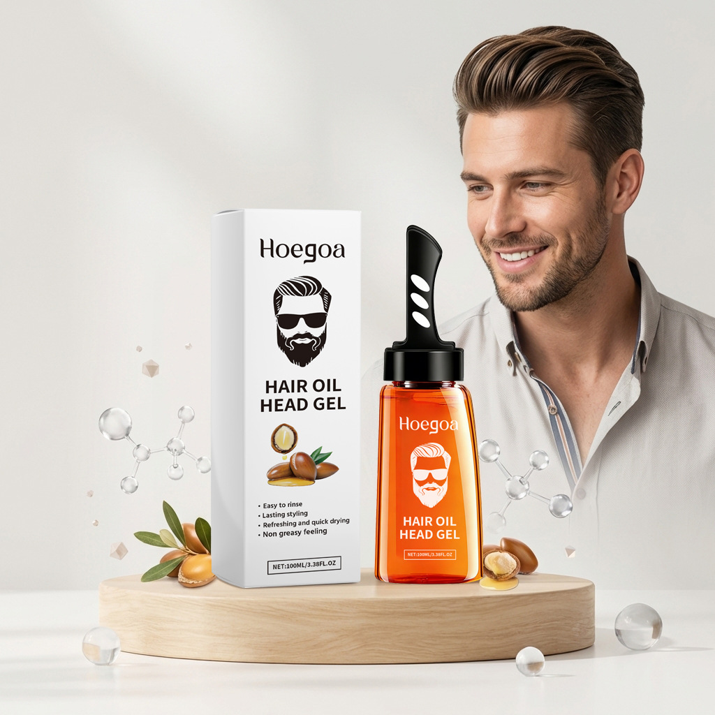 Hoegoa Hair Oil Head Gel for M - Men'S Grooming Gel reseña y precio