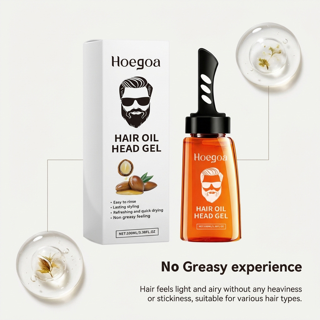 Hoegoa Hair Oil Head Gel for M - Men'S Grooming Gel reseña y precio