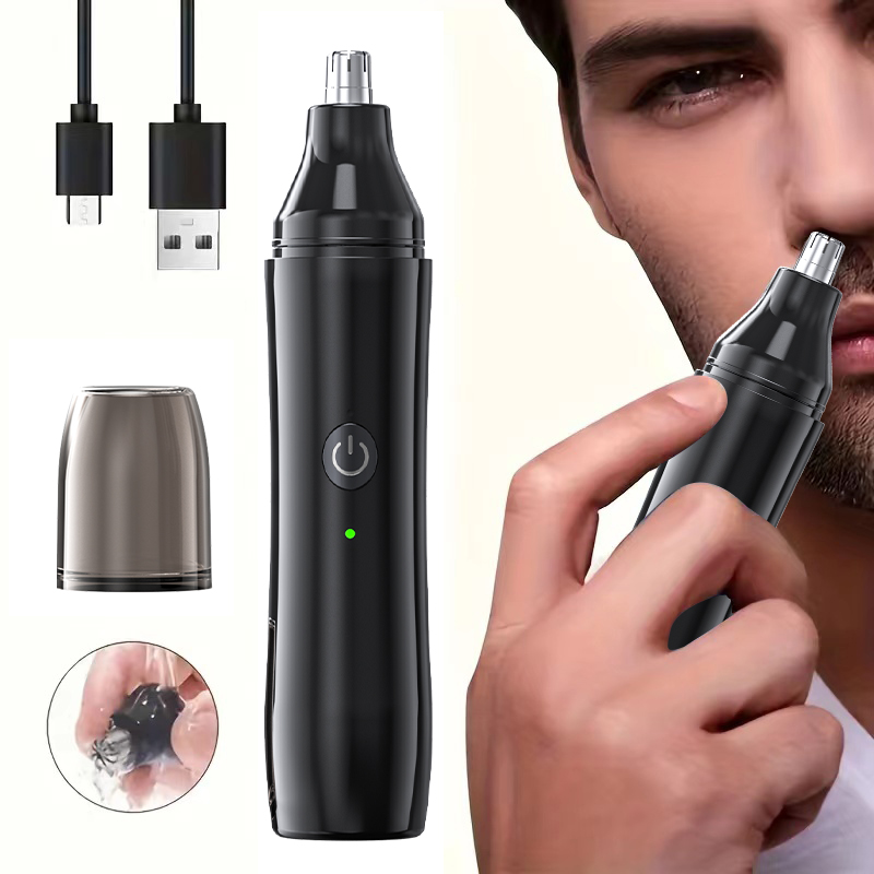 Rechargeable Nose Hair trimmer - Men'S Grooming Facial reseña y precio