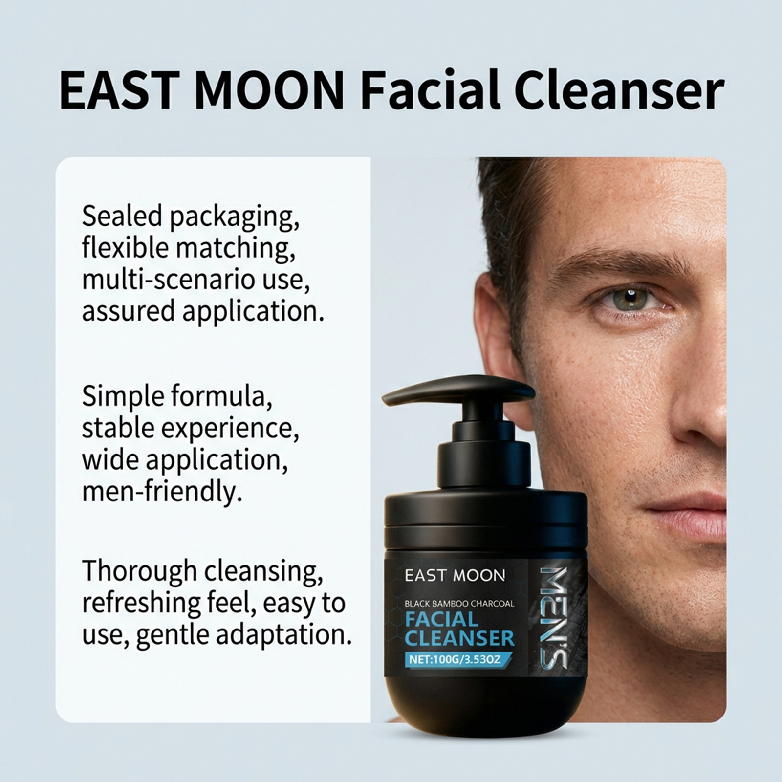 Mens Bamboo Charcoal Facial Cl - Face Wash Mens reseña y precio