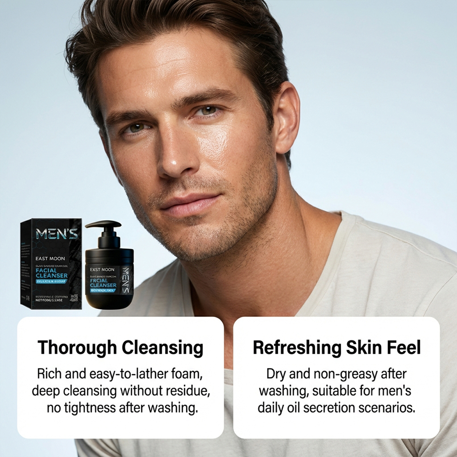 Mens Bamboo Charcoal Facial Cl - Face Wash Mens reseña y precio