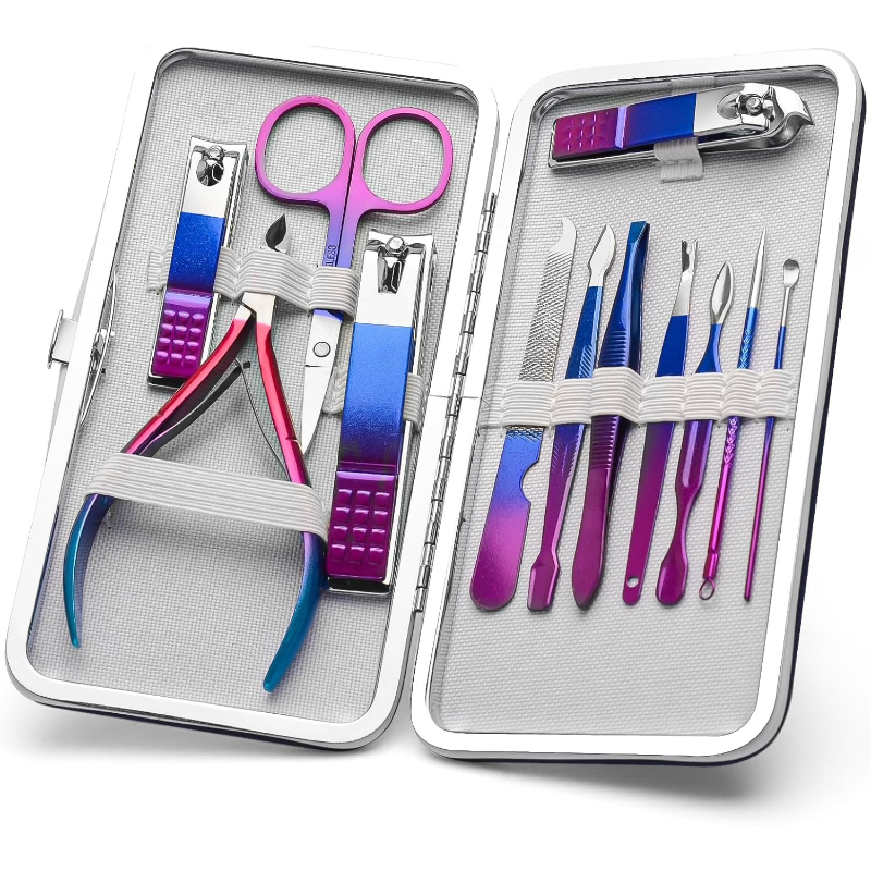 Manicure Set Nail Clippers Ped - Mens Grooming Kit Luxury reseña y precio