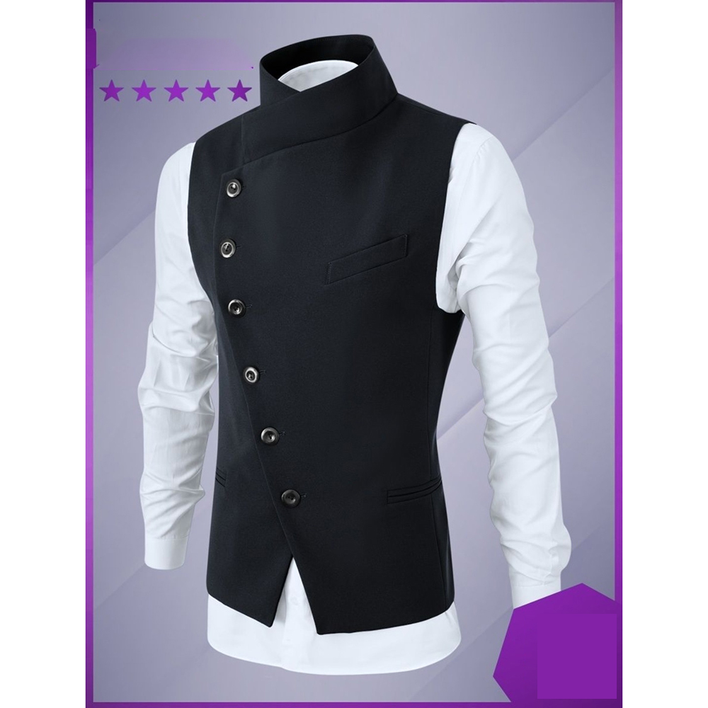 High-end Vest Male Black Fashi - Men'S Grooming Daily reseña y precio