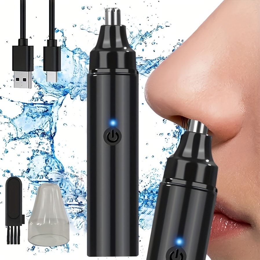 Rechargeable Nose Hair trimmer - Men'S Grooming Facial reseña y precio