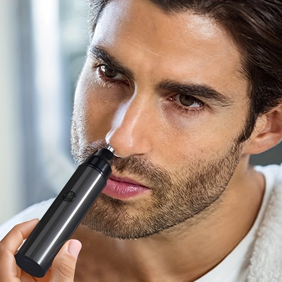 Rechargeable Nose Hair trimmer - Men'S Grooming Facial reseña y precio