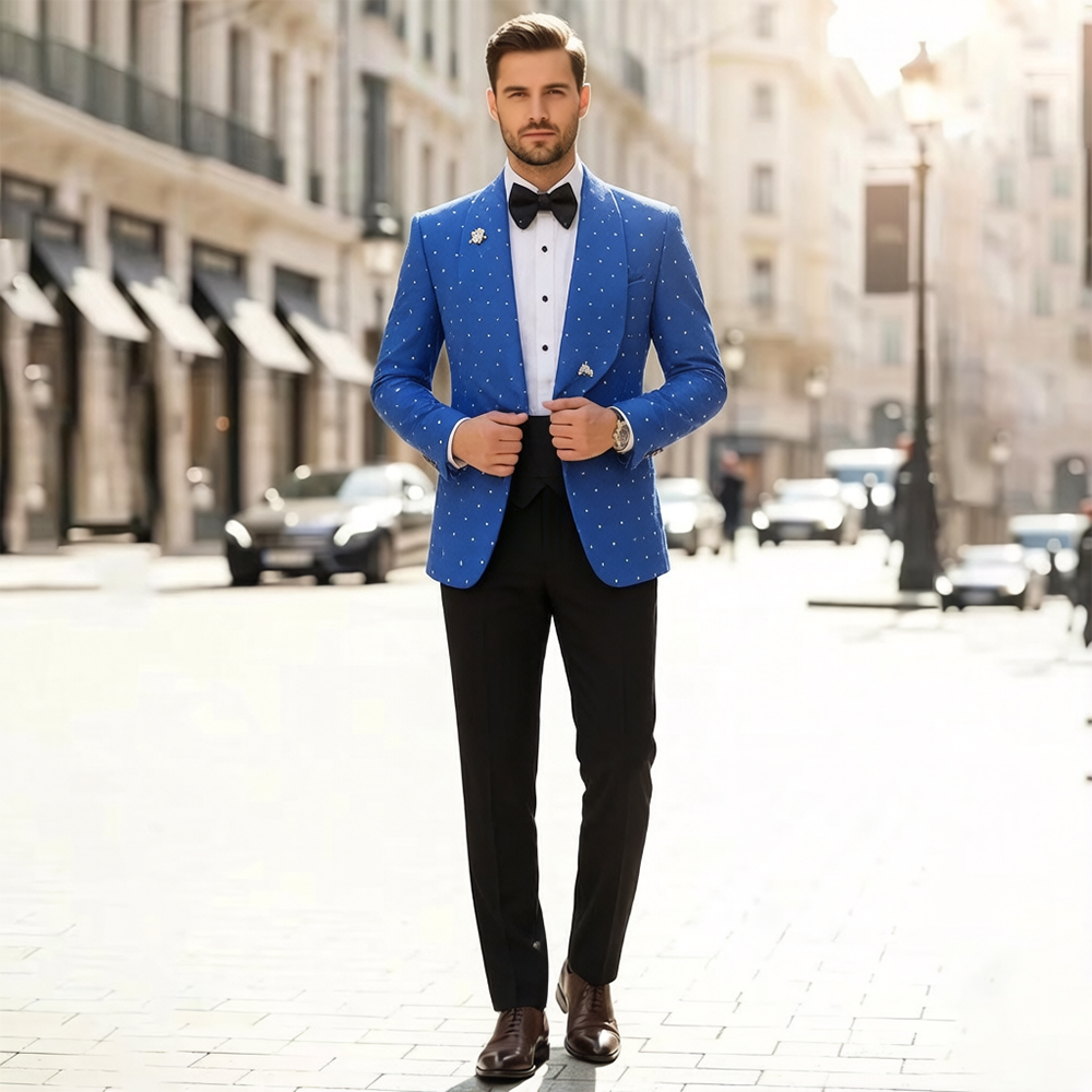 Luxury 2 Pieces Men Suits Shaw - Mens Grooming Kit Luxury reseña y precio