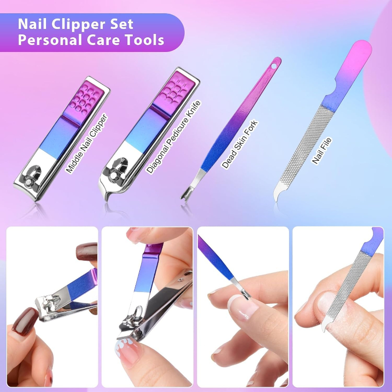 Manicure Set Nail Clippers Ped - Mens Grooming Kit Luxury reseña y precio