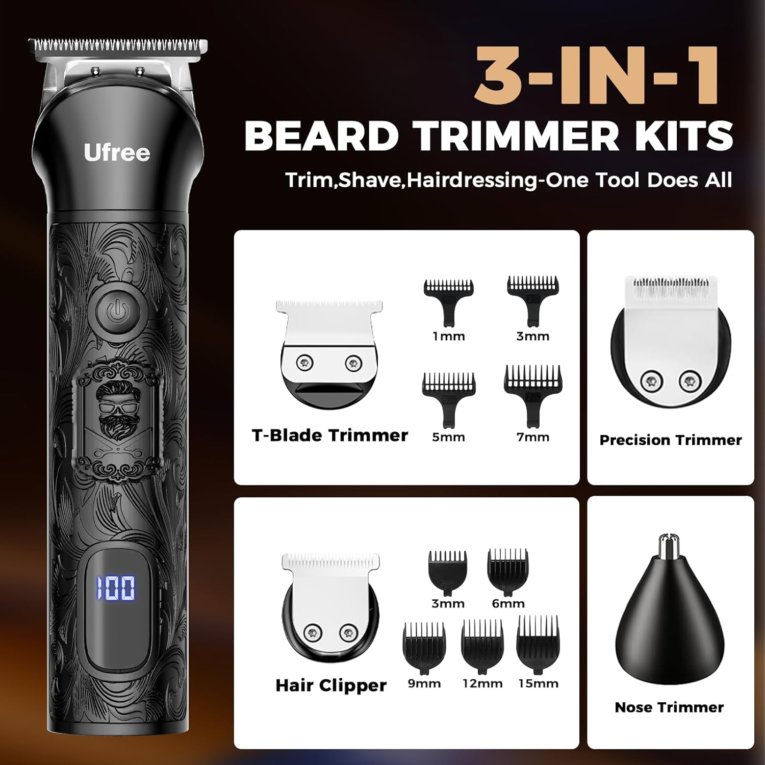 Electric Beard Trimmer for Men - Men'S Grooming Gifts reseña y precio