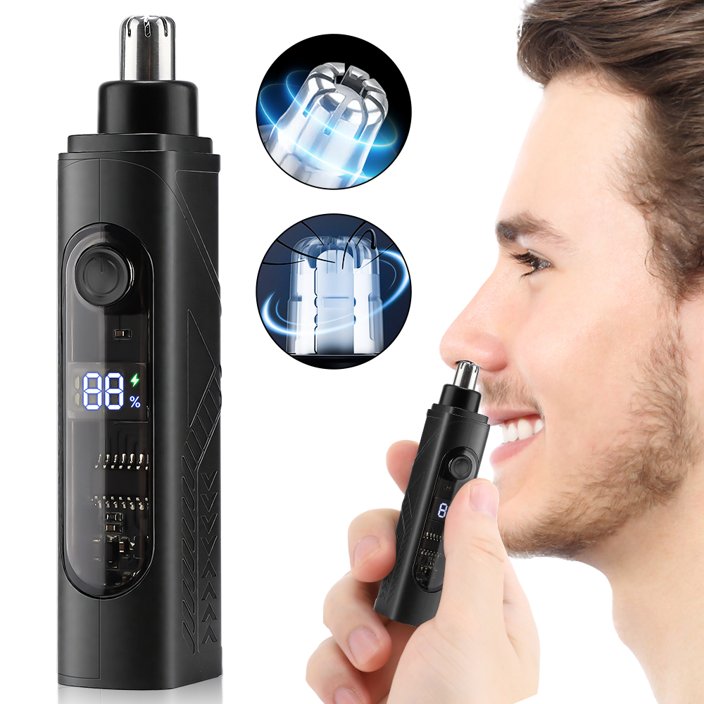 Rechargeable Nose Hair trimmer - Men'S Grooming Facial reseña y precio