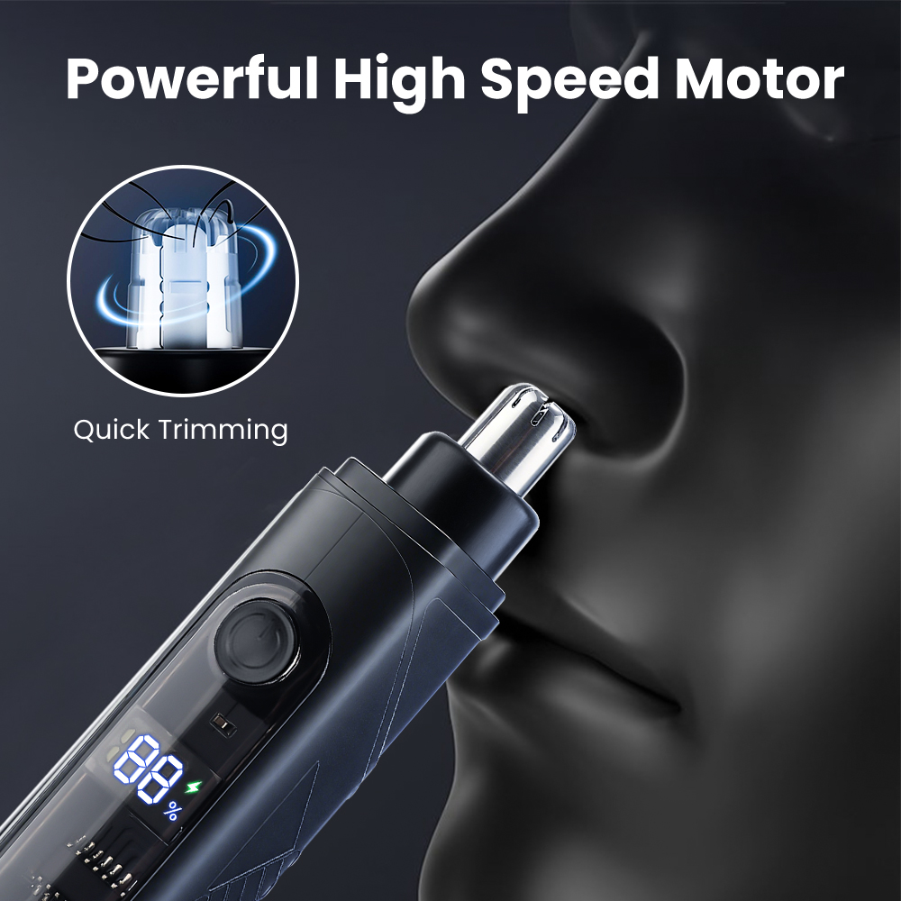 Rechargeable Nose Hair trimmer - Men'S Grooming Facial reseña y precio