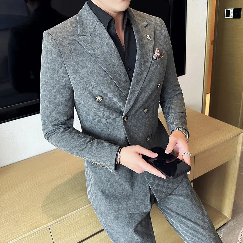 Fashion Men Suits 2 Piece Coat - Men'S Grooming Spot reseña y precio