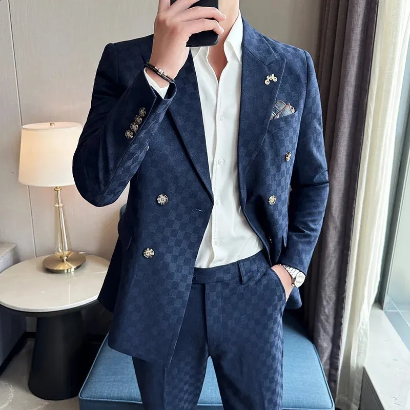 Fashion Men Suits 2 Piece Coat - Men'S Grooming Spot reseña y precio