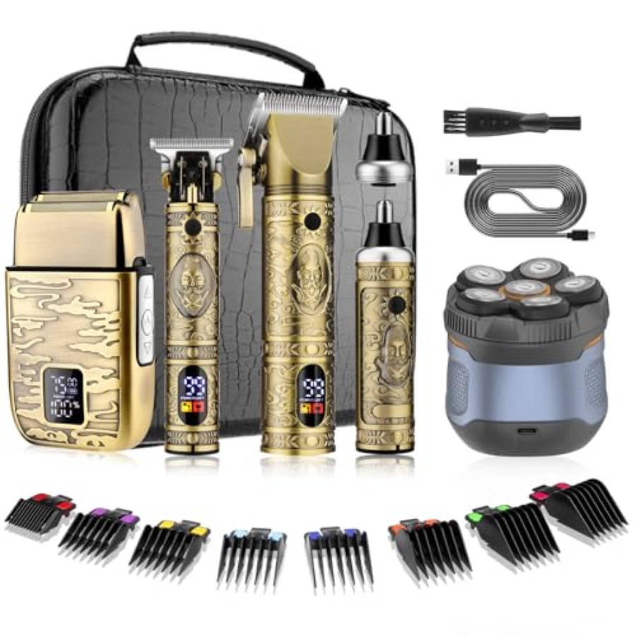 5 in 1 Cordless Barber Hair Cu - Nose Hair Trimmer reseña y precio