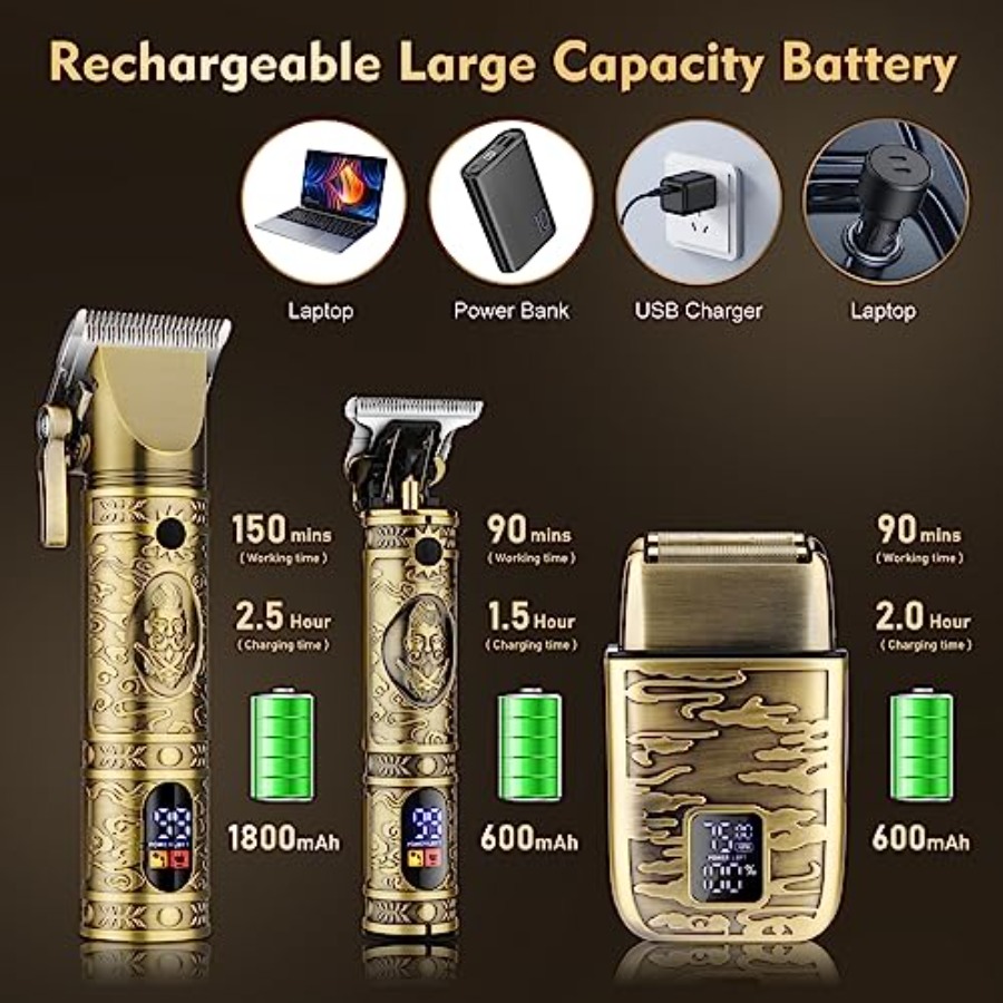 5 in 1 Cordless Barber Hair Cu - Nose Hair Trimmer reseña y precio