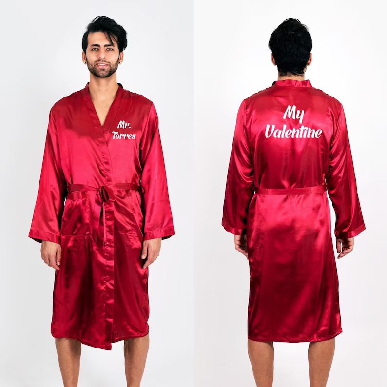 Mr Custom Robe Groom Satin Rob - Men'S Grooming Gifts reseña y precio