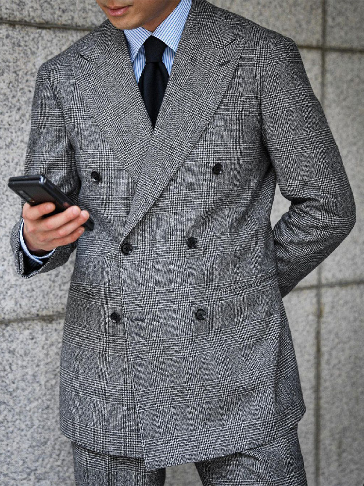 Business Plaid Men Suit 2 Piec - Men'S Grooming Daily reseña y precio
