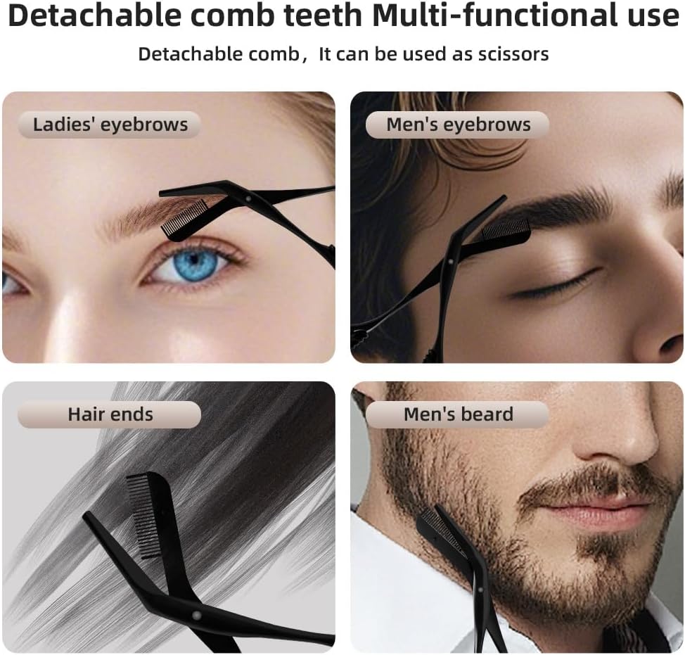 Eyebrow Scissors Trimmer with  - Men'S Grooming Facial reseña y precio