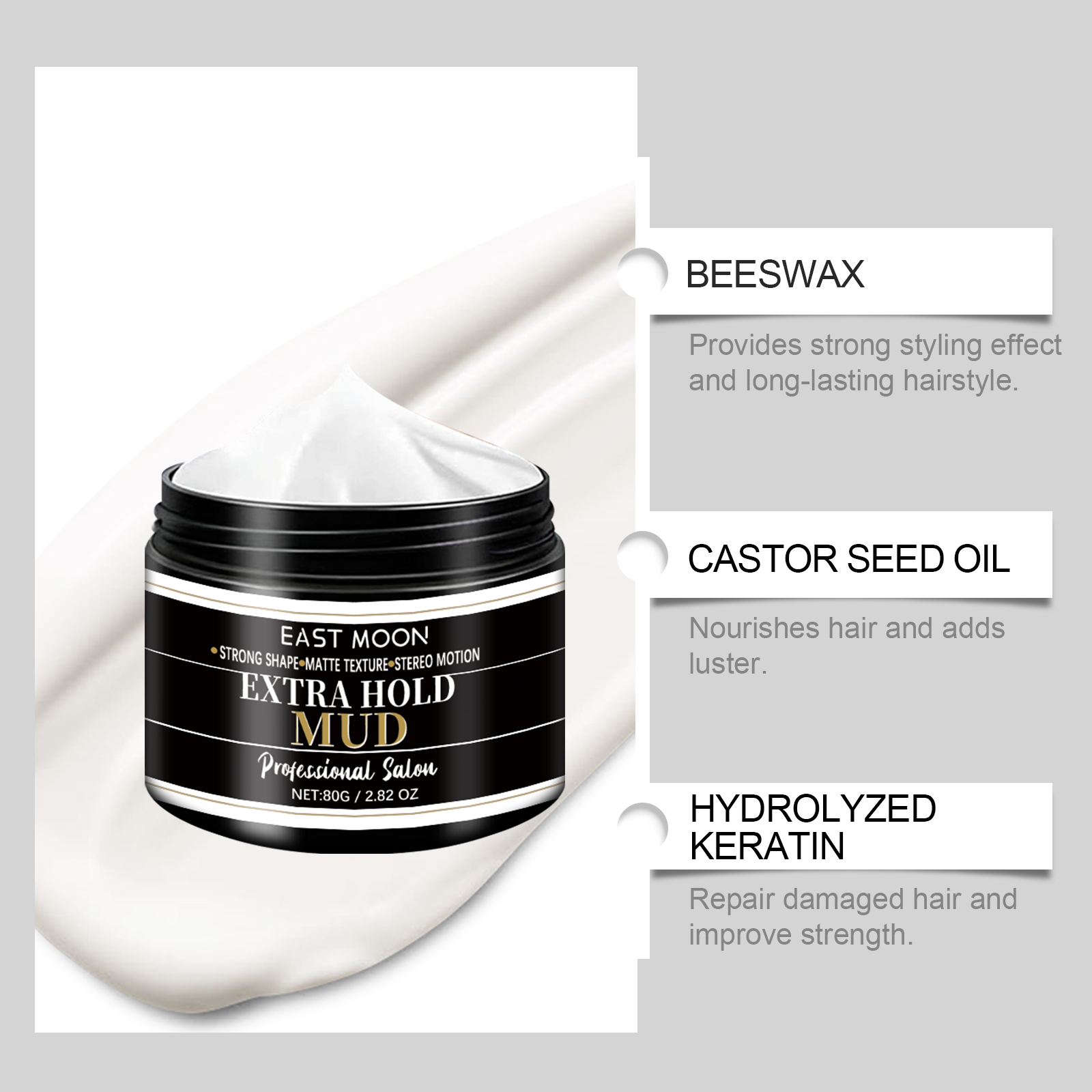 Keratin Hair Styling Cream Str - Men'S Grooming Gel reseña y precio
