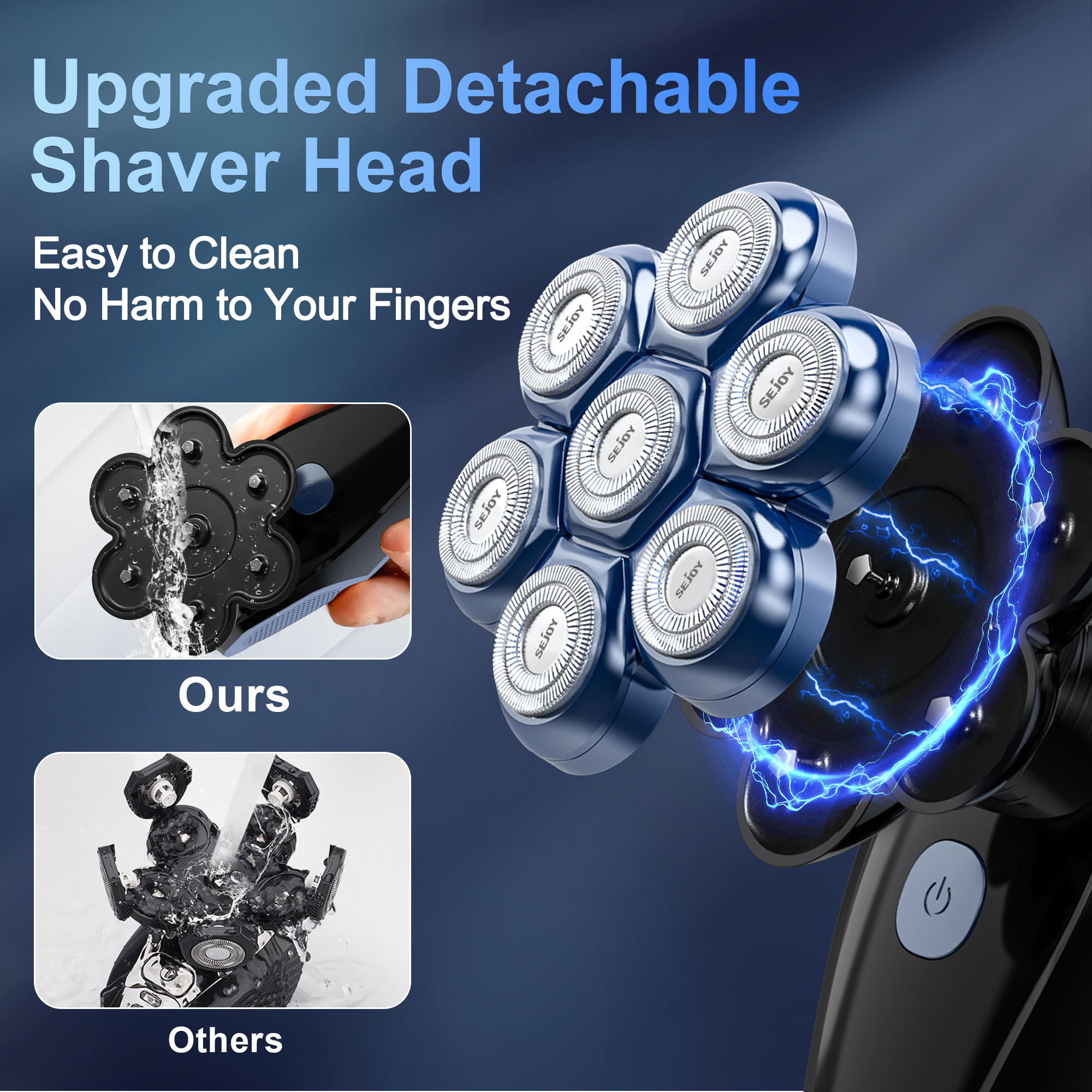 Sejoy 6-in-1 7D Head Shavers f - Men Grooming Full Body reseña y precio