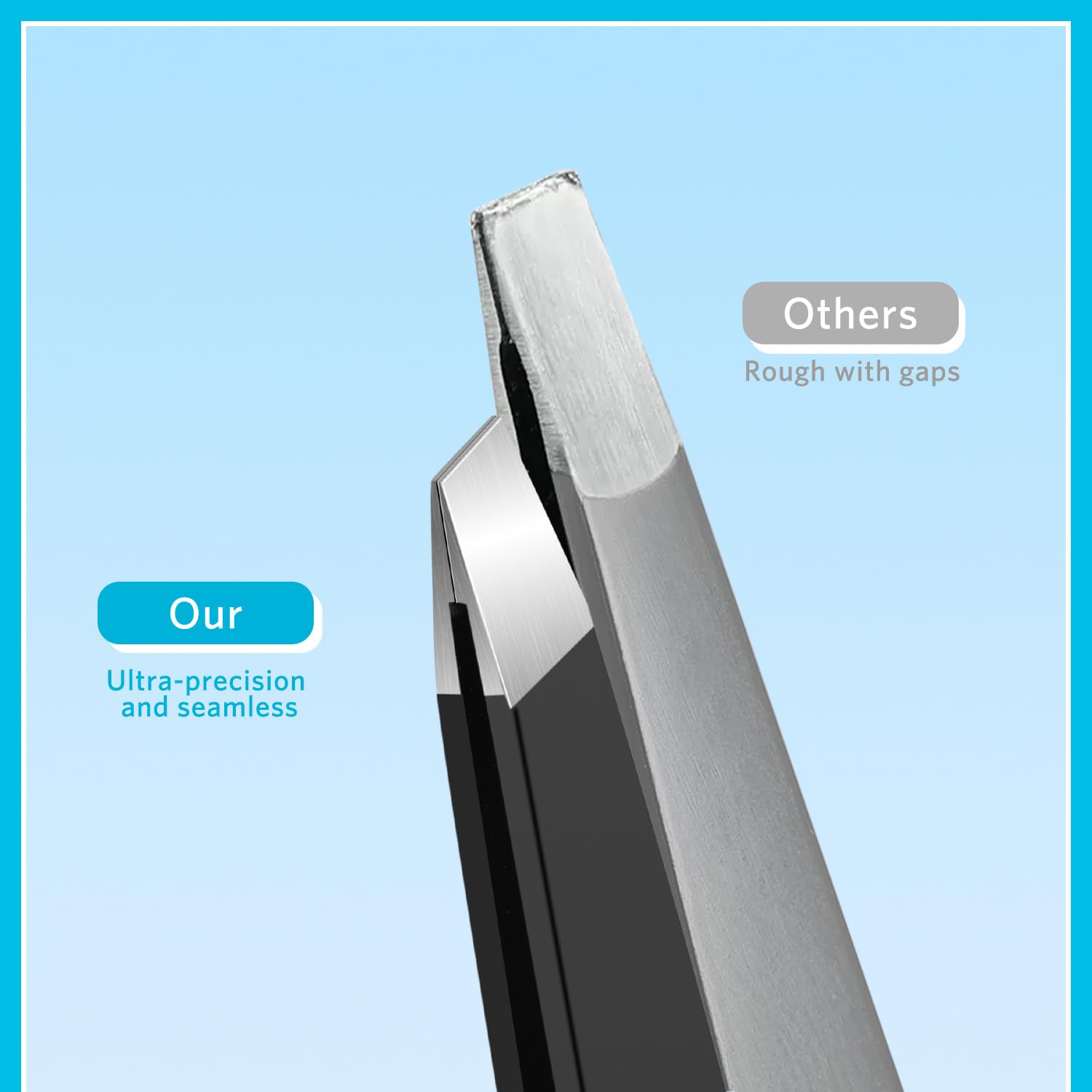9 Pcs Stainless Steel Tweezers - Mens Grooming Kit Case reseña y precio